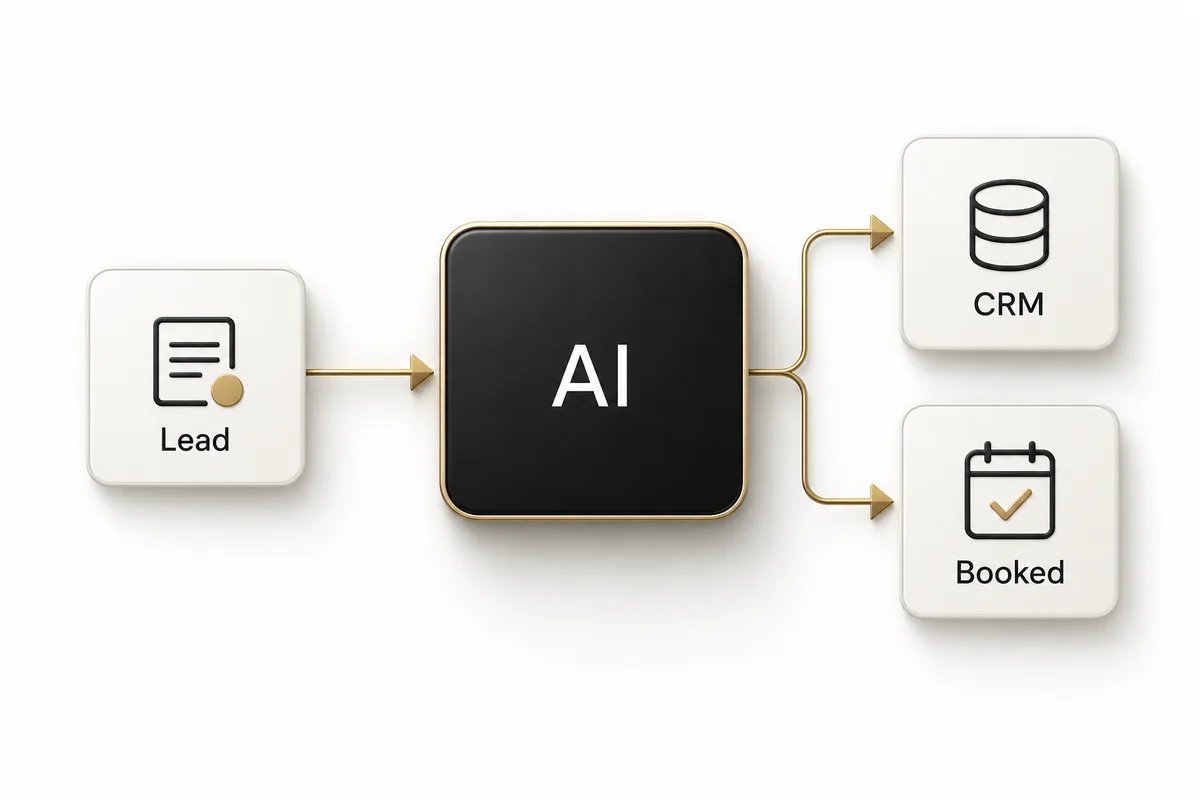 Concept illustration of an illuminated office workflow